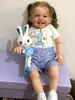 BZDOLL 60 cm 3d-paint skin cloth body silicone reborn doll baby girl 혈관 혈관 bebe 생명의 예술 손 만들기 미소 유아 240108