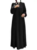 Etniska kläder 2024 Summer Turkiet Muslimsk klänning Kvinnor Modest Islamiska Kaftan i Dubai -stil Abaya Caftan Marocain -klänningar
