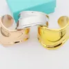 Heart Bracelet Opening Bangles Narrow Wide Geometry Shape Designer Jewelry Womans Gold Platinum Bracelets No Allergies Fading Accessories Wholesale