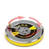 Stainless Steel Round Ruler 203050m Portable Engineering Measuring Disk with Concealed Rocker Carbon Tape 240109