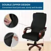 Taglie ML Coprisedie per sedie in spandex elasticizzato per ufficio Coprisedili per computer antisporco Fodere rimovibili per sedie da ufficio 240108