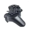 Spelkontroller Joysticks Wired Controller Gamepad Dubbel vibration Clear JoyPad för 2 PS2 GamePADs tillbehörsläppleveransspel ACC OTGLT