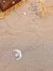 Pendentifs 2024 vente S925 argent Sterling mode pierre de lune collier pendentif au japon corée du sud Europe et amérique