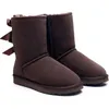 Botas Ug Chesut Designer Fur Sheepskin Tazz Botas para Mulheres Austrália Ultra Mini Plataforma Ity Slide Bota de Neve Inverno