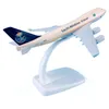 Baza Zinc Ally Material 1 440 16cm Avião Modelo Aeronaves Boeing B747-400 Avião da Arábia Saudita Modelo 240108