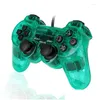 Kontrolery gier Joysticks Połączenie przewodowe gamepad dla PS2 podwójny kontroler wibracji cyfrowy joypad 2 anty-tweat antysop kropla del ot9gk