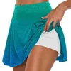 Jupes dames taille haute Tennis plissé imprimé fleuri sport Fitness pour les femmes avec poches jupe courte