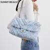 Shoulder Bags Fashion Summer Jeans Denim Crossbody Handbags Women Canvas Girl Handbag Casual Chain Designer Totecatlin_fashion_bags