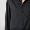 Blusas de mujer Zadigant 2024, primavera, camisa con un solo bolsillo, bufanda bordada con letras, blusa desmontable con botones para mujer