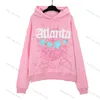 Diseñador Sp5der Sudaderas con capucha Young Thug Hiphop Hombres Mujeres Sudadera con capucha Impresión de espuma de alta calidad Telaraña Gráfico Rosa Sudaderas Jerseys 555555