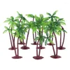 Festive Supplies 5/10Pcs Tropical Coconut Tree Cake Topper Hawaii Birthday Party Baby Shower Wedding Decoration