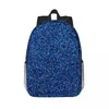 Backpack A Little Blue Glitter Backpacks Boys Girls Bookbag Cartoon Children School Bags Laptop Rucksack Shoulder Bag Large Capacity