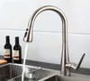 Miscelatore per rubinetto da cucina in nichel spazzolato al piombo in acciaio inossidabile 304 estraibile con due funzioni, rubinetto per filtro dell'acqua purificato 4665440926