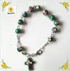 Bracelets vente en gros, livraison gratuite, 5 pièces/paquet, bracelet chapelet en perles cloisonnées de 8mm, bracelet chapelet cloisonné, offre spéciale