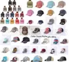 Casquette de baseball queue de cheval 54 styles dos croisé lavé en détresse Ponycaps Messy Buns Trucker Mesh Party Hats ZZA12993390