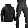 Gym Kleidung Männer US Army Military Hosen Winter Taktische Anzüge SoftShell Jacken Mann Wasserdichte Wandern Camping Fleece Jacke