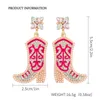 Dangle Earrings Dvacaman Cowgirl Boots Rice Beads Shape Ear Jewelry For Women Girls