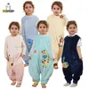 Michley Unisex Cartoon Children Baby Sleeping Bag Sack med fötter ärmlös sömnkläder Sleepsack Pyjamas för flickor pojkar barn 1-6t 240108