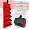 Förvaringslådor 1 bit flera resesolglasögon arrangör fodral svart röd hängande vikbara glasögon