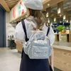 Sacos de escola bonito japonês harajuku estilo mini mochila multifuncional bolsa de ombro das meninas adolescentes pequena mochila