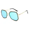 Lunettes de soleil nouvelle mode pour hommes et femmes, monture métallique pour voyage en plein air, lunettes de soleil Uv