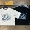 Xinxinbuy 2024 Men Designer Tee Tシャツ海藻レタープリント1854女性ブラックホワイトレッドブルーS-2xl