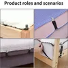 4Pcs Triangle Bed Sheet Holders Fitted Sheet Clips Adjustable Sheet Suspenders Mattress Gripper Clips for Bed Mattress Cover
