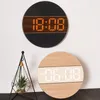 LED Wall Clock Japenese Simple Style 2412 Hour Automatic Brightness Adjusting Living Room Creative Decoration Wire Plug in Use 240108