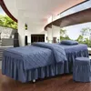 Sängkläder sätter massage spa tjocka sängkläder lakan sängöverdrag täcke 4-6 st skönhetssalong set av hög kvalitet anpassad storlek #s