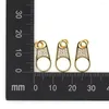 Anhänger Halsketten 1PC Mode Reißverschluss Halskette Vergoldet Zirkonia Personalisierte Schmuck DIY Machen Männer Zubehör Erkenntnisse