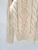 102003 XL 2024 Runway Spring Summer Marka w tym samym stylu sweter niebieski różowy top z długim rękawem Ubranie damskie Lapel Neck