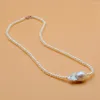 Подвески жемчужное ожерелье натуральный белый маленький большой кулон в стиле барокко из бисера женские свадебные украшения подарок маме