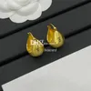 Vintage Charm Hoop Dangle Earrings For Lady Rhinestone 18K Gold Earrings Studs Earrings With Box Jewelry Accessories