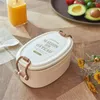 Dinnerware Lunch Box 800-1000ml Healthy Nutrition Simple Style Double-layer Design Easy To Carry Snack Japanese Bento