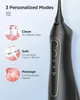 Fairywill Electric Sonic Toothbrush Water Floser USB Laddning Vattentät 5 Modar 3 Brushhuvuden Tandborstar Tandrenare 240108