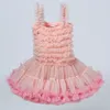 Abiti da ragazza Abito da ballo Abito da bambino in chiffon con volant Fiore Principessa Gilet da ragazza Pettiskirt per compleanno Festa di nozze Tutu Abbigliamento per bambini