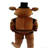 2019 haute qualité cinq nuits chez Freddy's FNAF Freddy Fazbear mascotte Costume dessin animé mascotte Custom3190