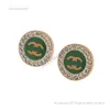 Boucle d'oreille de bijoux de créateur Fashion Designer Marque Lettre Charme Boucle d'oreille Géométrique Ronde Couleur Bonbon 18K Plaqué Or Haute Qualité Boucle D'oreille Bijoux Accessoires 20style