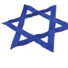 Blauw en wit stiksel Israëlische vlag 90 * 150 cm Oxford-stof stiksel borduurwerk Israëlische vlag
