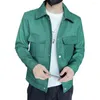 Men's Jackets Casual Jacket Fashionable Slim Fit Spring Autumn With Lapel Collar Streetwear Coat For A Stylish Trendy Look Unique