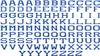 104 stycken järn på bokstavslappar Alfabetet Applique -lappar eller sy på applikationer9590441