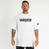 Мужские футболки New Muscle Fitness Brothers Sports Мужская футболка с коротким рукавом Свободная рубашка большого размера с круглым верхом с верхним верхом T240109