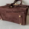 Sacs à main de créateurs Sac fourre-tout 30 cm 10A qualité miroir Couture extérieure Marque totale faite à la main Ligne de cire premium Swift ajouter peau de chamois marron Classique Grande capacité