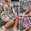 robes pour femme Robes décontractées grande taille femmes à carreaux mode vêtements classiques grandes tailles robe mince jupe à carreaux jupes à la mode L-5XL