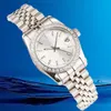 Toppmärke lyxiga kvinnor klockor Crystal Diamond Quality Ladies Watch med strass rostfritt stål armbandsur vattentät aaa automatiska mekaniska män klockor