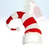 Cappelli natalizi a strisce lunghe Cappello da Babbo Natale Candy per accessori per costumi da festa Rosso Bianco 230920