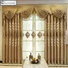 European Chenille Curtain for Living Room Bedroom Highend Jacquard Fabric Luxury Valance Coffee Yarn Customization 240109