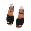 الصنادل 2024 نساء مسطحات أحذية الصيف زقزقة النعال المصممة مصممة العلامة التجارية Flip Flops Trend Walking Mujer Zapatos Slides