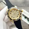 Men Watch Diamond Watches Automatic Mechanical Movement 40mm Sapphire Rubber Strap Folding Clasp Waterproof Wristwatch Wristwatches With box