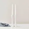 Candle Holders Candlestick 2-PC Set Metal Taper Holder Nowoczesne dekoracyjne elementy centralne do domu stołowego